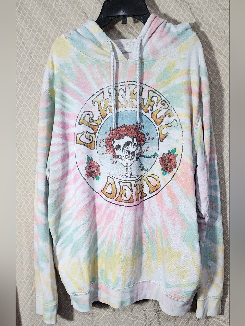 Vintage Grateful Dead "Bertha Pattern" Tie Dye Hoodie Jacket Women's XL
